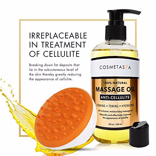 Cosmetasa Anti Cellulite Massage Oil with Cellulite Massager  3