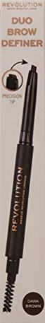 Makeup Revolution Duo Brow Pencil Dark Brown Thumbnail 2