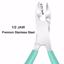Ejiubas Cuticle Nipper with Cuticle Pusher, Green Thumbnail 2