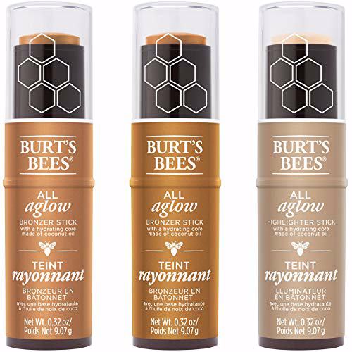 Burts Bees 100% Natural All Aglow Highlighter Stick, Opal Mist 8