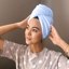 Turbie Twist Microfiber Hair Towel Wrap, Gray / Blue Thumbnail 2