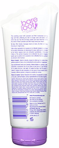 Barefoot Wine & Bubbly Bare Foot Cream + Mint Fluid Ounce, Green/Ivory, Lavender 2