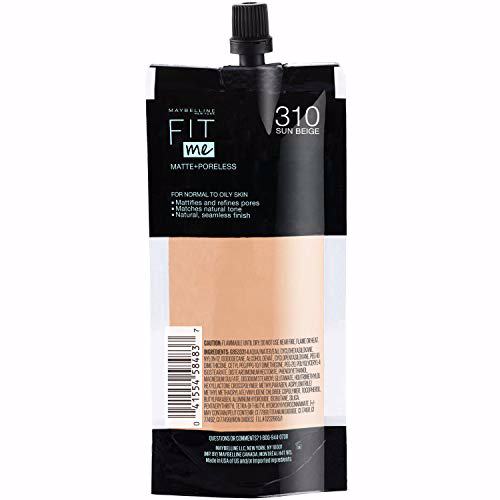 Maybelline New York Fit Me Matte + Poreless Liquid Foundation 310 Sun Beige 13