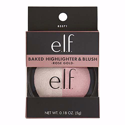 Elf Cosmetics Baked Highlighter & Blush Rose Gold 5