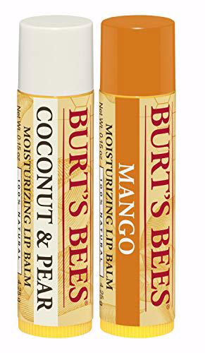 Burt's Bees 100% Natural Moisturizing Lip Balm Coconut & Pear and Mango 4