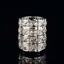 Feyarl 2pcs Crystal Makeup Brush Holder Silver Bling Handcrafted Comb Brush Thumbnail 7