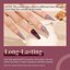 AZUREBEAUTY Dip Powder Nail Set, B-Romantic Burgundy Thumbnail 3