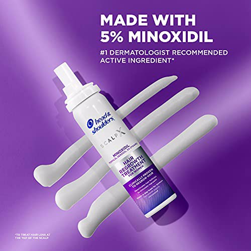 Head & Shoulders Scalp X 5% Minoxidil Hair Regrowth Treatment White Pack of 3 2