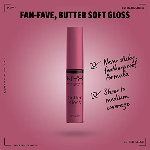 NYX PROFESSIONAL MAKEUP Butter Gloss Cranberry Pie Mauve Purple 2