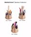MobileVision Bamboo Circular Rotating Makeup Organizer Thumbnail 6