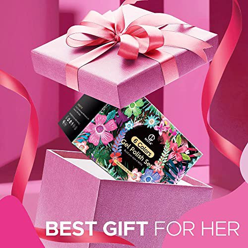 MEFA Gel Nail Polish Pink Set, N-Sweet Cherry 8