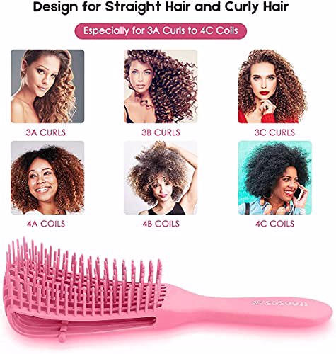 Sosoon Detangling Brush Pink 4