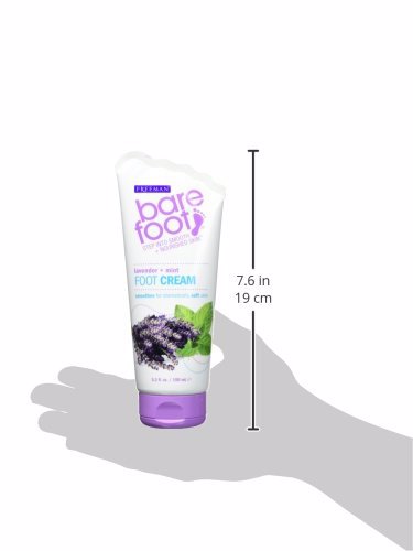 Barefoot Wine & Bubbly Bare Foot Cream + Mint Fluid Ounce, Green/Ivory, Lavender 3
