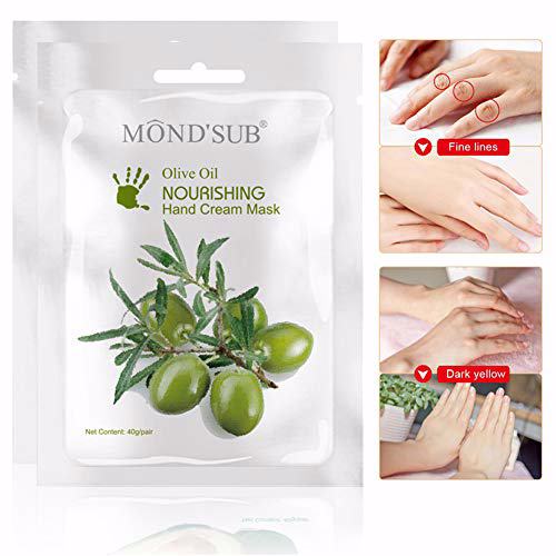 MOND'SUB 5 Pairs Mineral Olive Oil Moisturizing Hand Masks 4