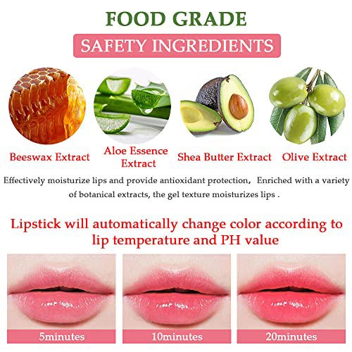 BINGBRUSH 2 Pcs Aloe Vera Color Changing Lipstick 4