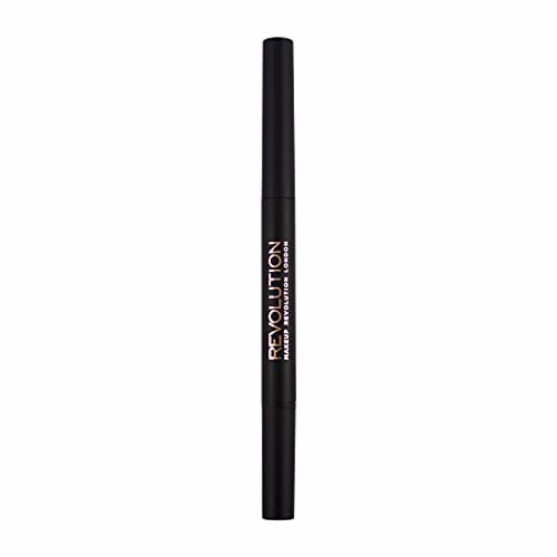 Makeup Revolution Duo Brow Pencil, Medium Brown 3
