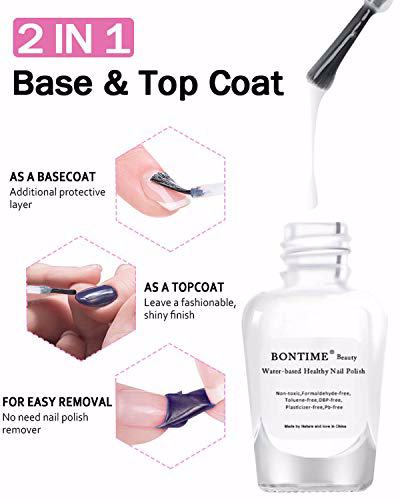 BONTIME Nail Polish, Grey Series 3