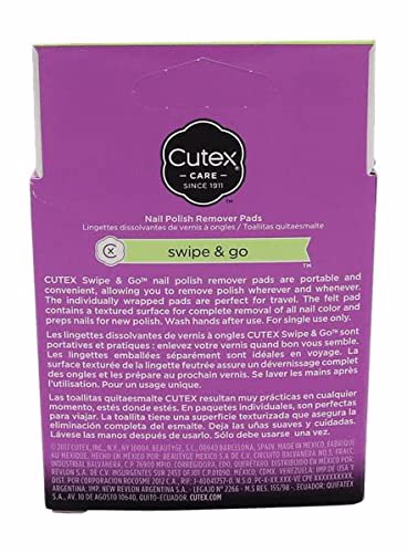 Cutex Swipe and Go Nail Polish Remover Pads (Pack of 4) 7