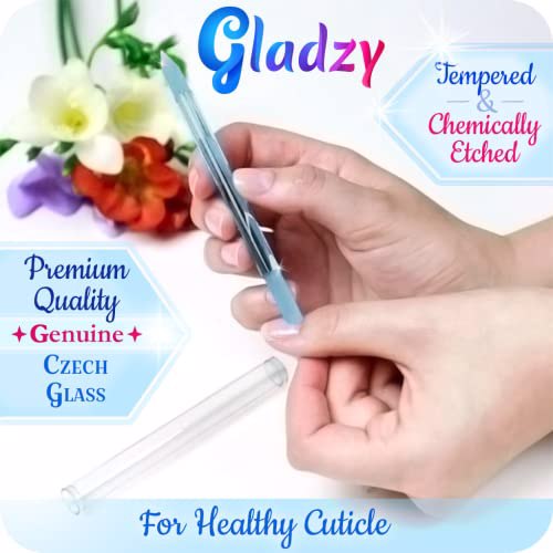 Gladzy Genuine Czech Glass Nail File Set 8