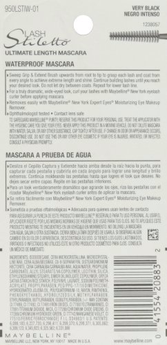 Maybelline New York Lash Stiletto Waterproof Mascara Very Black 2