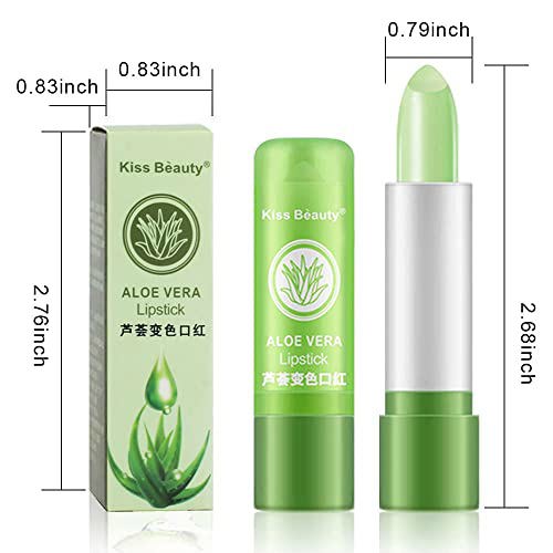 BINGBRUSH 2 Pcs Aloe Vera Color Changing Lipstick 9