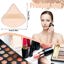 Pimoys 6 Pieces Powder Puff Face Soft Triangle Makeup Black and Flesh Thumbnail 6