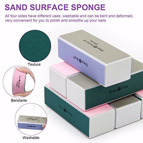 Ahier 10 pcs Nail Buffer Rectangular 2