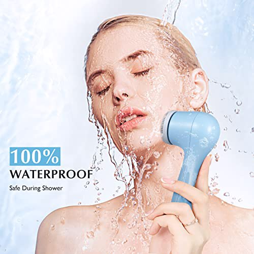 Facial Cleansing Brush Face Scrubber, 1.blue 5
