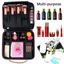 Relavel Travel Makeup Train Case Makeup Cosmetic Organizer Pink Thumbnail 6