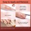 Modelones Red Gel Nail Polish Set, 6 Brown Peach Pink Thumbnail 6