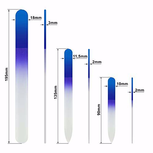 Mont Bleu Glass Nail File  6