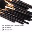 Zoreya Premium Travel makeup brushes set, A-Black Thumbnail 5