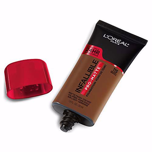 L'Oreal Paris Makeup Infallible Pro-Matte Foundation, Rich Ebony 115 3