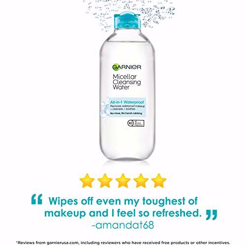 Garnier SkinActive Micellar Cleansing Water, For Waterproof Makeup 2 Count 8