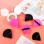 Pimoys 6 Pieces Powder Puff Face Soft Triangle Makeup Black and Rose Red Thumbnail 5