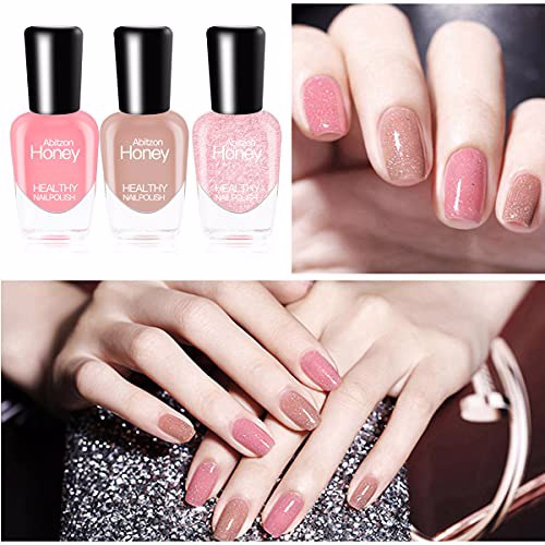 Abitzon New Non Toxic Nail Polish Set Easy 6 Bottles Style-5 4