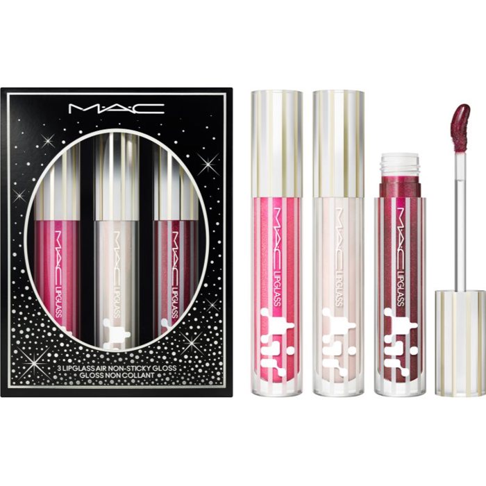 MAC Cosmetics Holiday Festive Affair Lipglass Air Trio