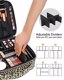 Relavel Travel Makeup Train Case Makeup Cosmetic Case Organizer Leopard, Beige Thumbnail 2