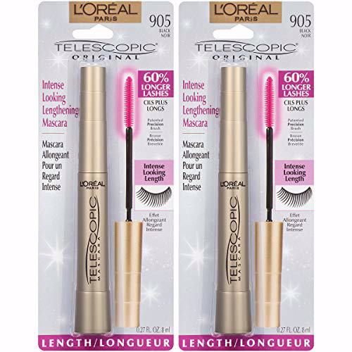L'Oreal Paris Makeup Telescopic Original Lengthening Pack of 2 Washable Black 2