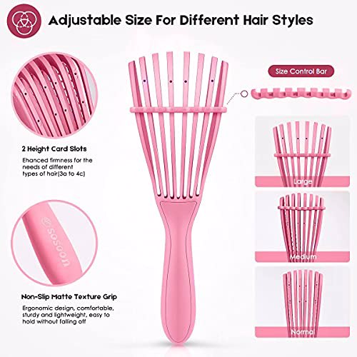 Sosoon Detangling Brush Pink 3