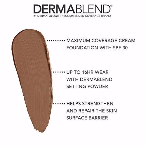 Dermablend Cover Creme High Coverage Foundation with SPF 30, 80W Chocolate Brown 3
