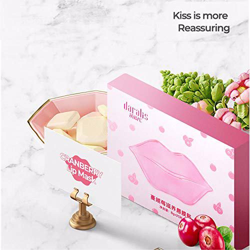 DEERWIN 20Pcs Cranberry Crystal Lip Mask  9