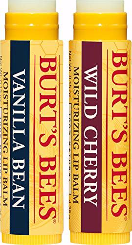 Burt's Bees 100% Natural Lip Balm, Wild Cherry and Vanilla Bean Blister Box 2