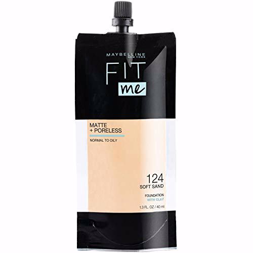 Maybelline New York Fit Me Matte + Poreless Liquid Foundation 124 Soft Sand 12