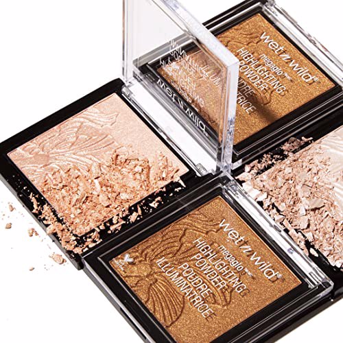 Wet n Wild MegaGlo Highlighting Powder Gold Awesome Blossom 4