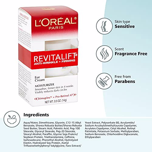L'Oreal Paris Skincare Revitalift Anti-Wrinkle and Firming Eye Cream 10