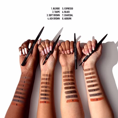 NYX PROFESSIONAL MAKEUP Precision Eyebrow Pencil Charcoal 5