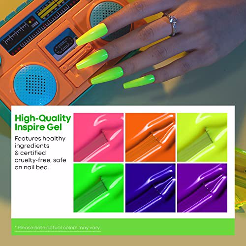 Modelones Gel Nail Polish Set, B1 Neon 5