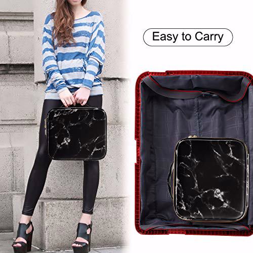 MONSTINA Travel Makeup Bag Organizer Black 3