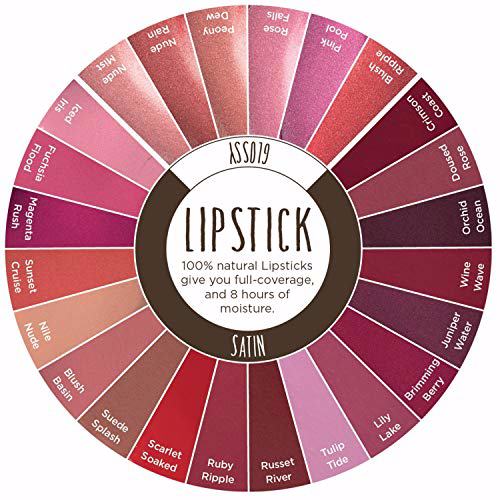 Burts Bees 100% Natural Glossy Lipstick, Rose Falls 11